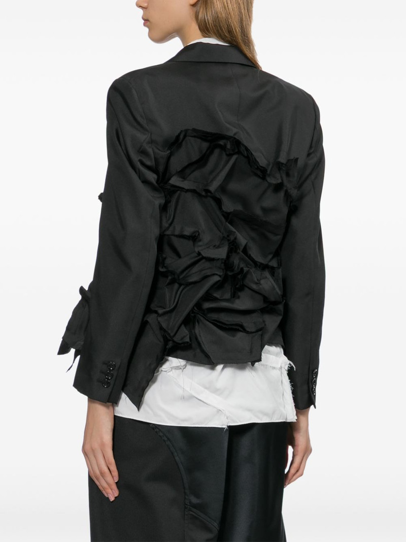 ruffled notched-lapels jacket 4