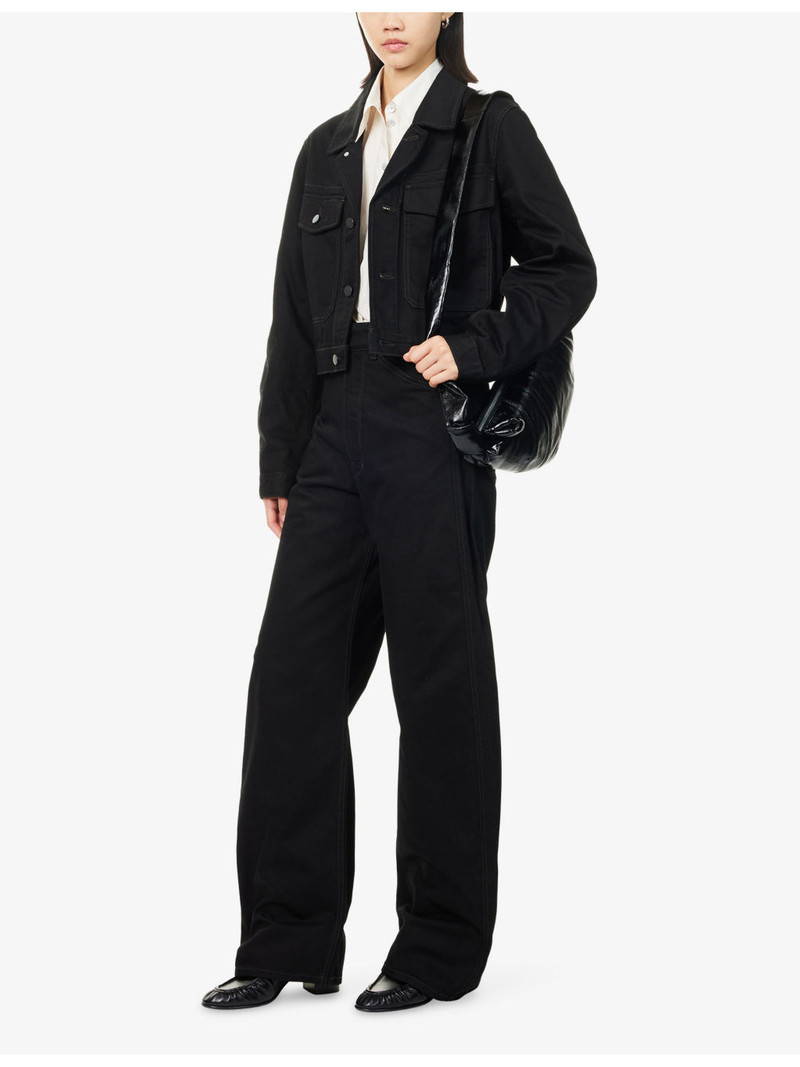Lemaire Cropped Blouson Denim Jacket outlook