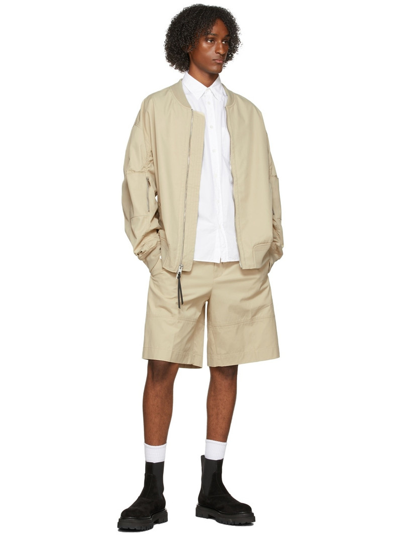 Khaki Drawstring Shorts 8