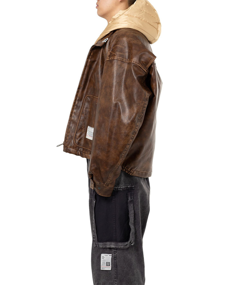 Extended Placket Hood Coated Jacket 11