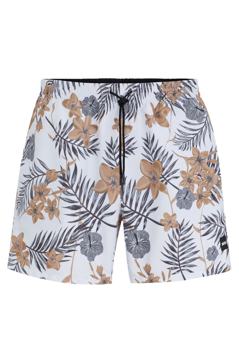 FULLY LINED SWIM SHORTS WITH SEASONAL PRINT 1