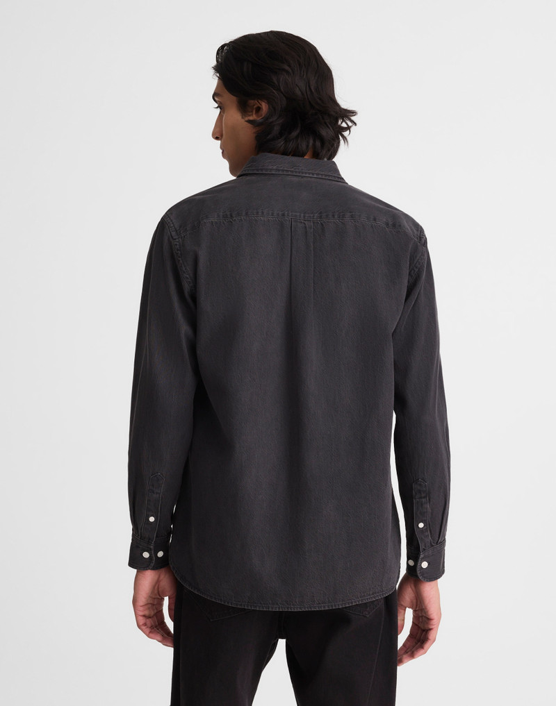 Madewell Single-Pocket Shirt in SoftFade Denim outlook