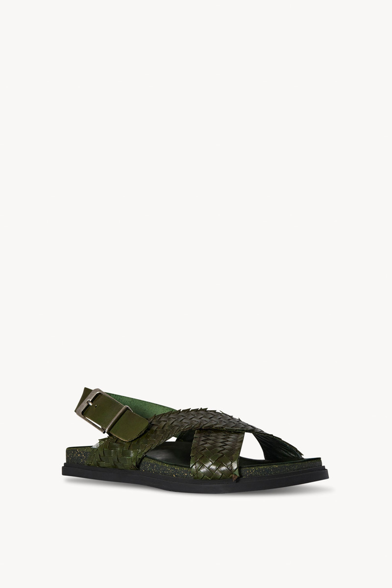 The Row Buckle Sandal in Leather outlook
