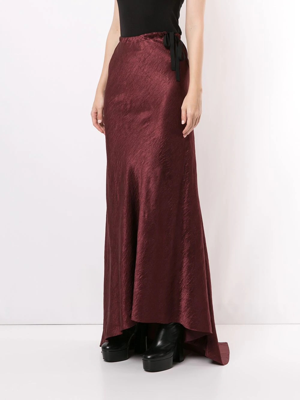 velvet maxi skirt - 3