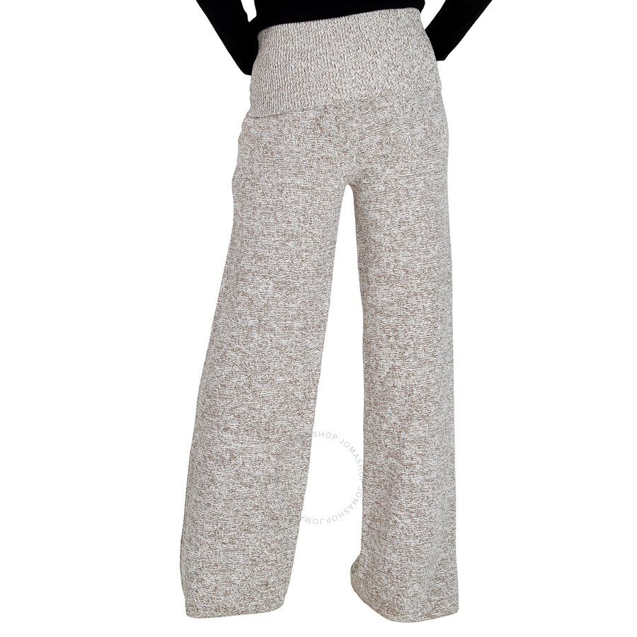 Off-White Ladies White Languid Wide-leg Trousers - 6