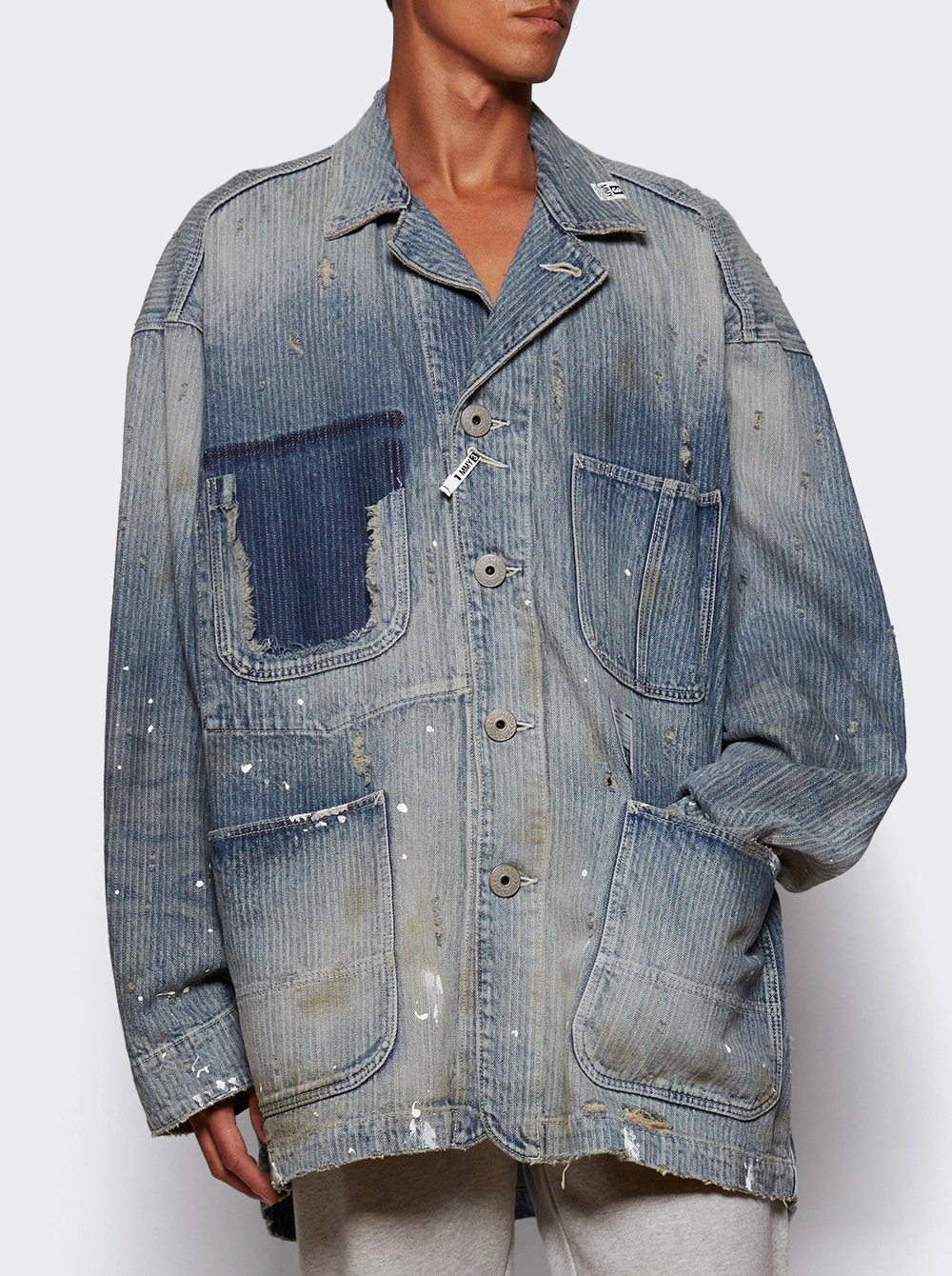 Aged Chore Jacket Indigo - 2