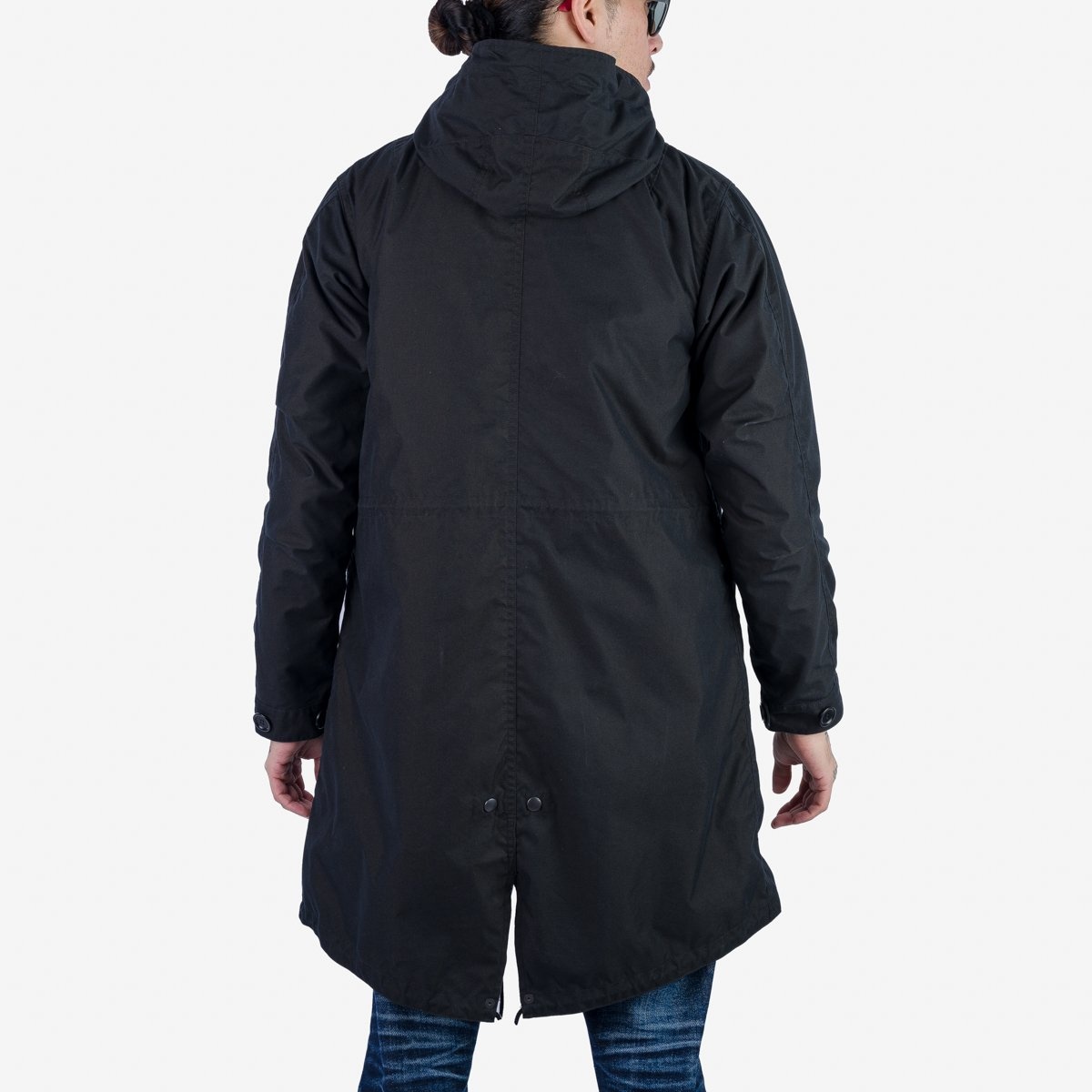 IHM-38-BLK 5oz Quilted Lining M-51 Type Field Coat - Black - 4