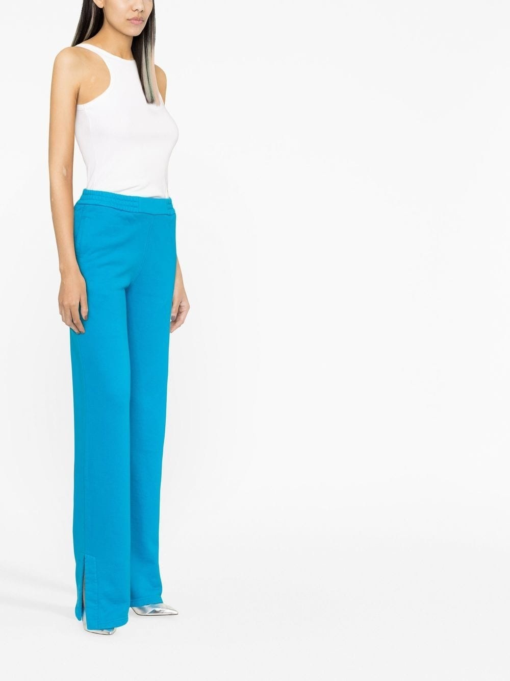 diagonal-stripe track pants - 4
