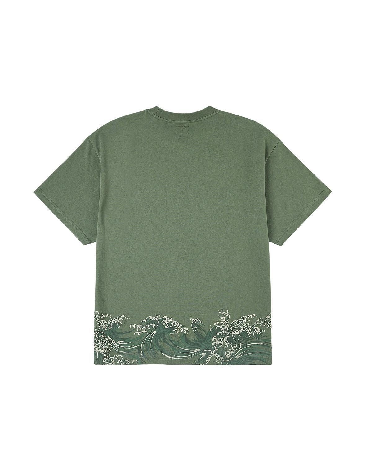 Seagull and Wave Print Relax Fit T-Shirt - 2