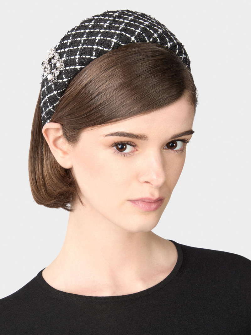 Roger Vivier Efflorescence Hairband in tweed outlook