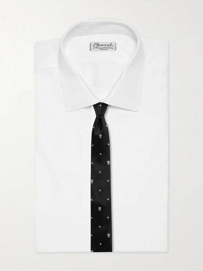 Alexander McQueen 5cm Embroidered Silk Tie outlook