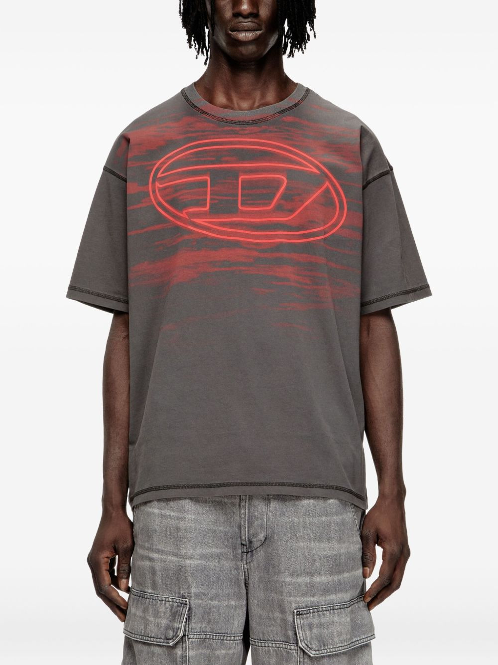 logo-print T-shirt - 3