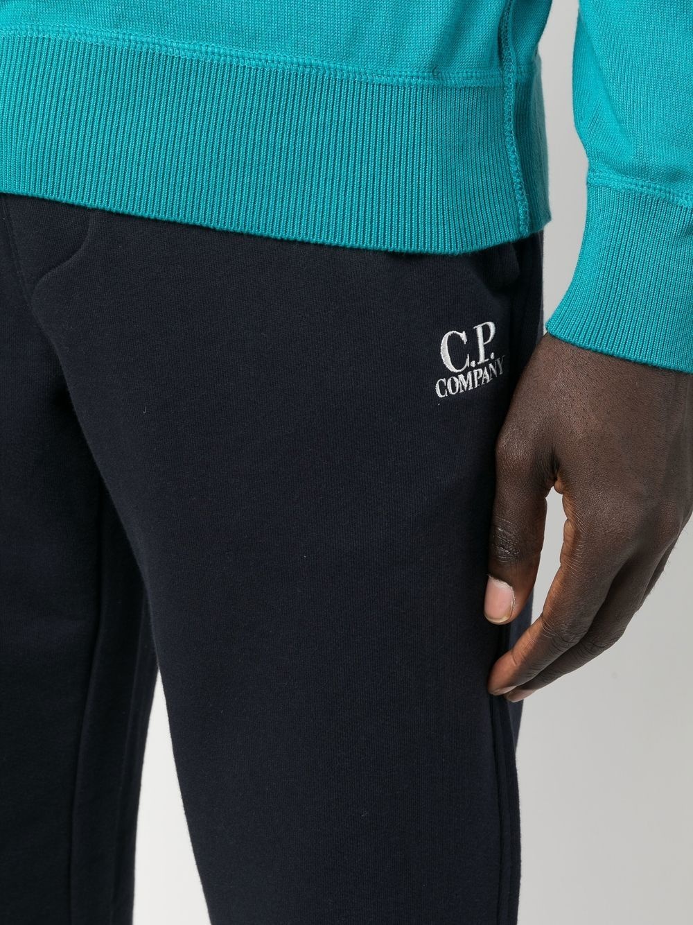 cotton embroidered-logo track pants - 5