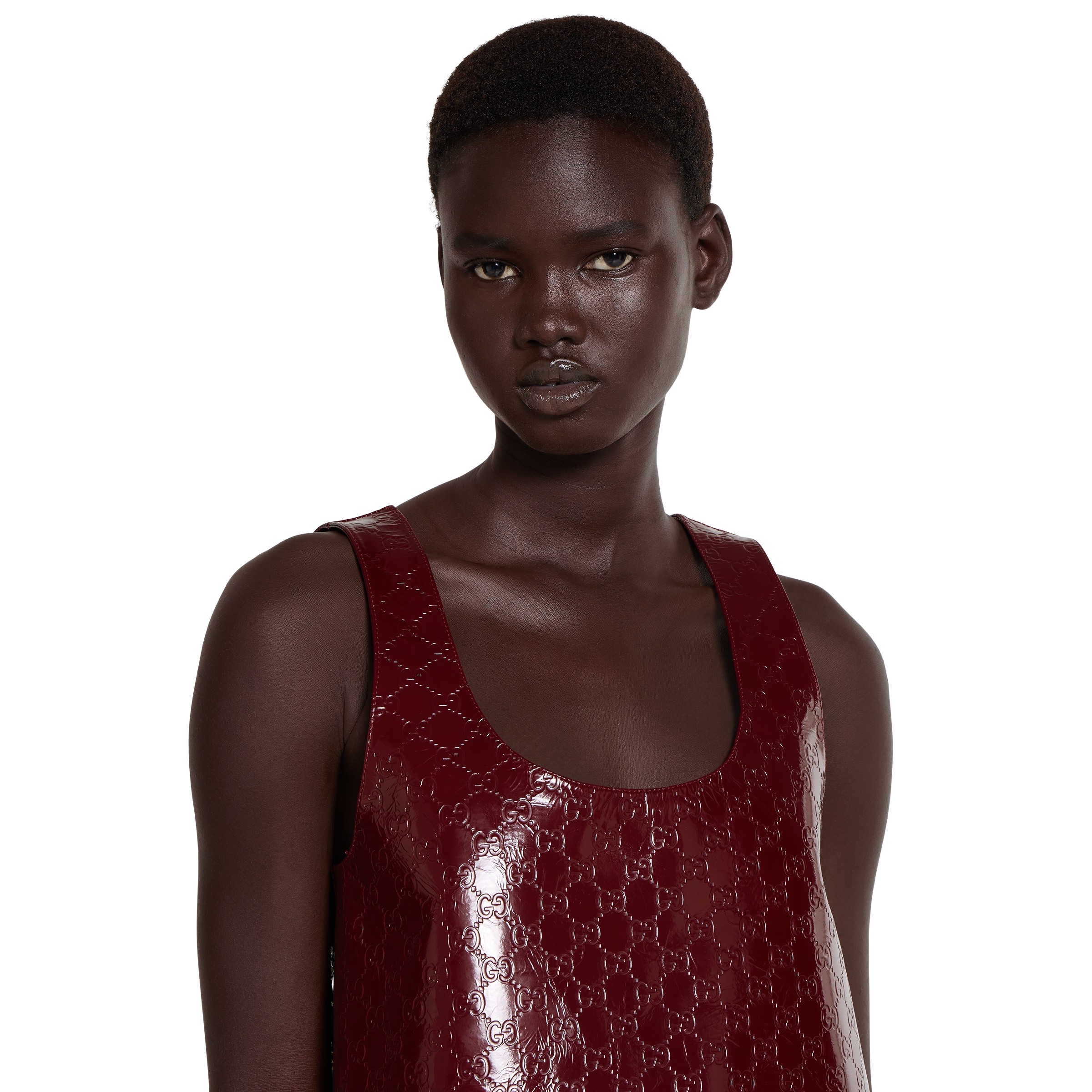 Embossed GG naplak dress - 5