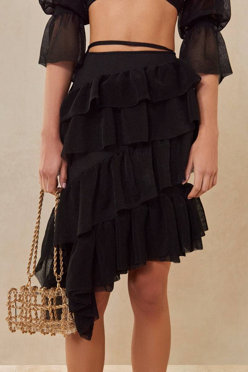 Cult Gaia TANAZ KNIT SKIRT outlook