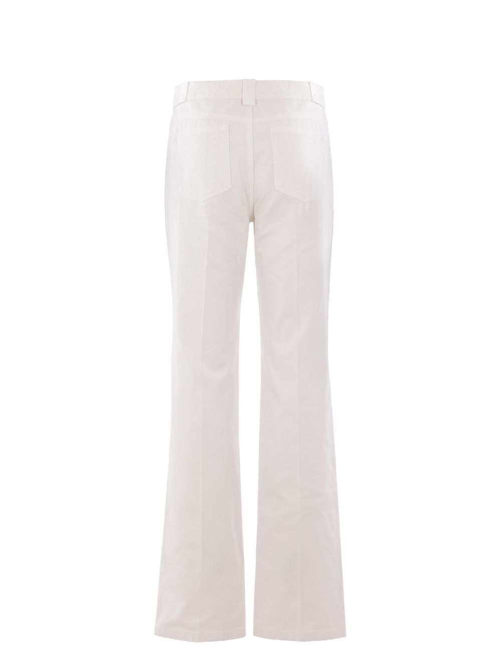cotton straight-leg trousers - 2