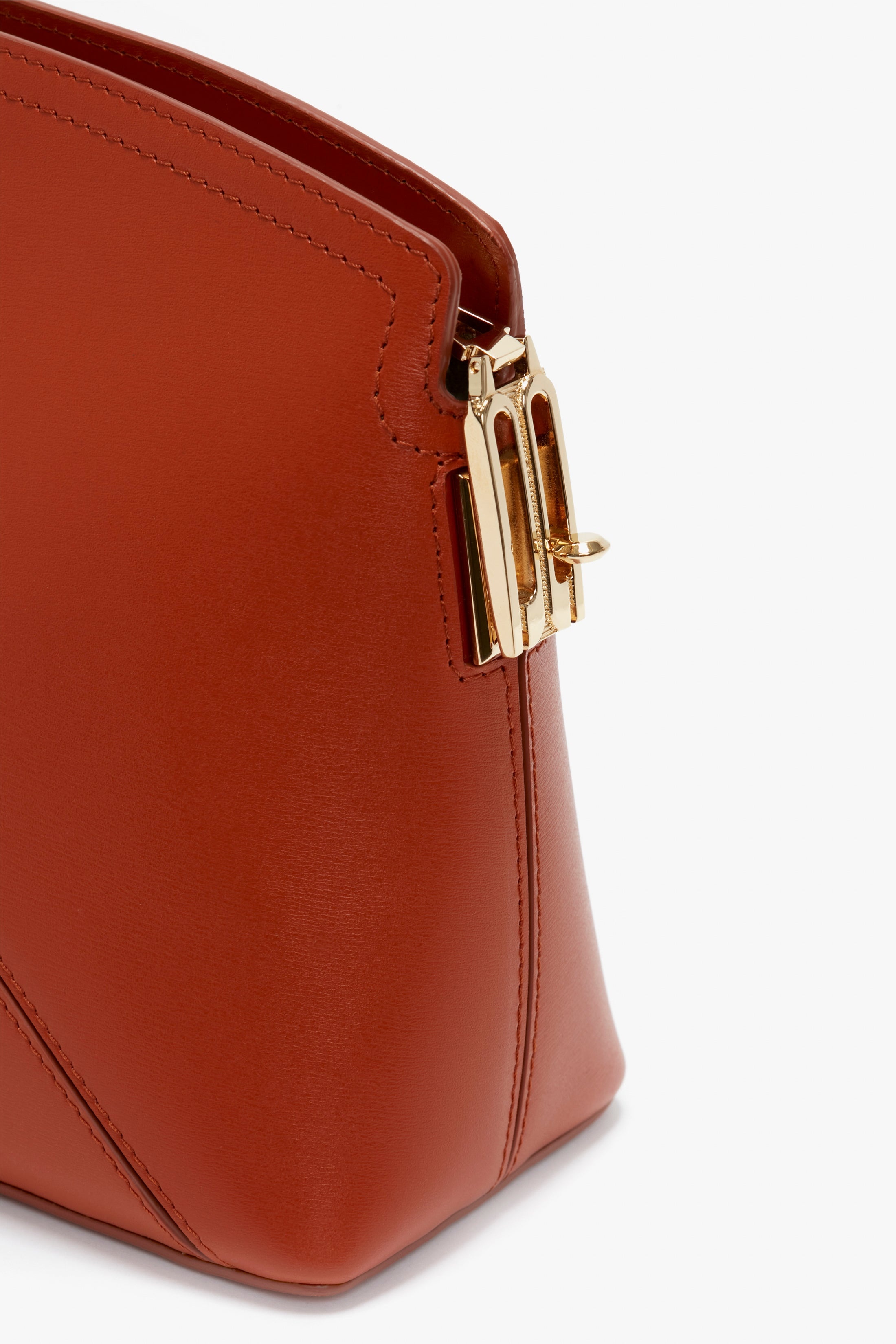 Victoria Clutch Bag In Tan Leather - 4