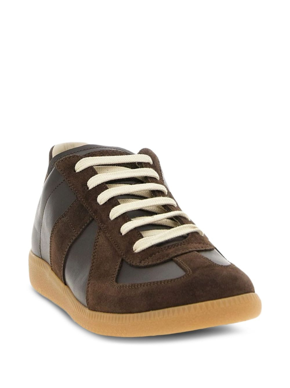 suede-panels sneakers - 2