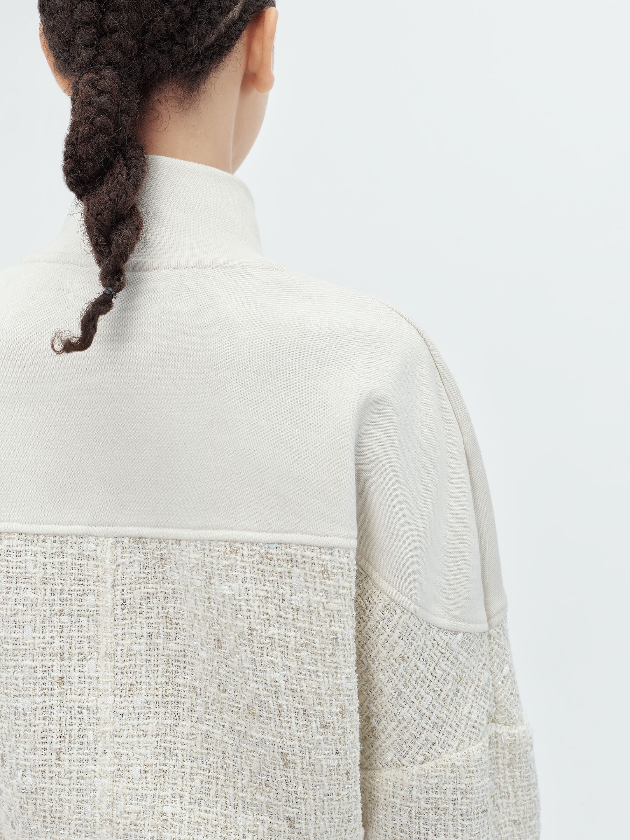 BOUCLE HYBRID TRACK JACKET - 8