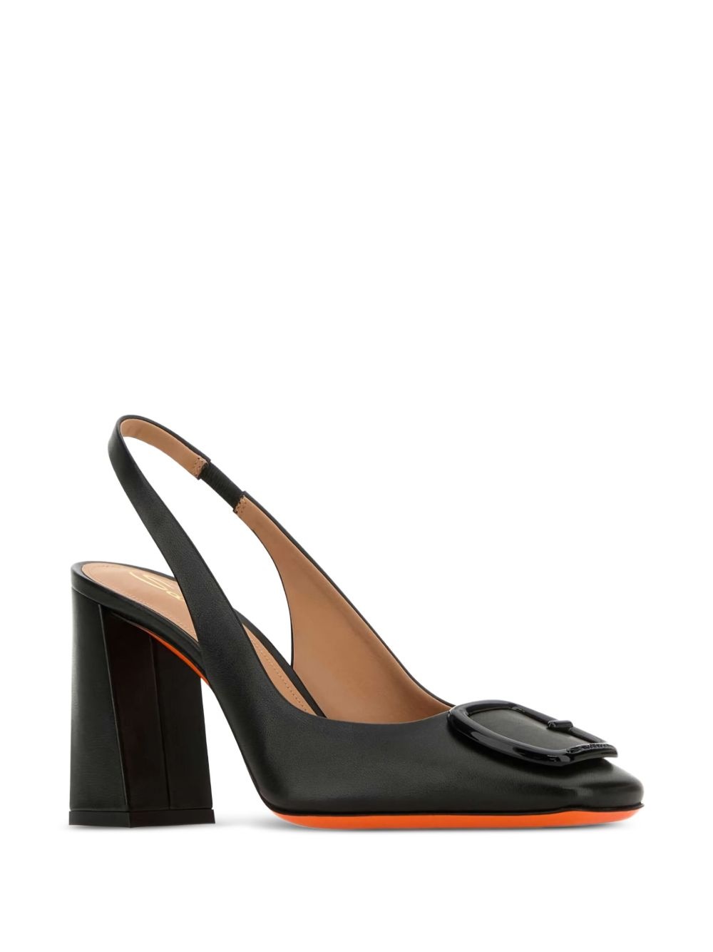 85mm block-heel slingback pumps - 2