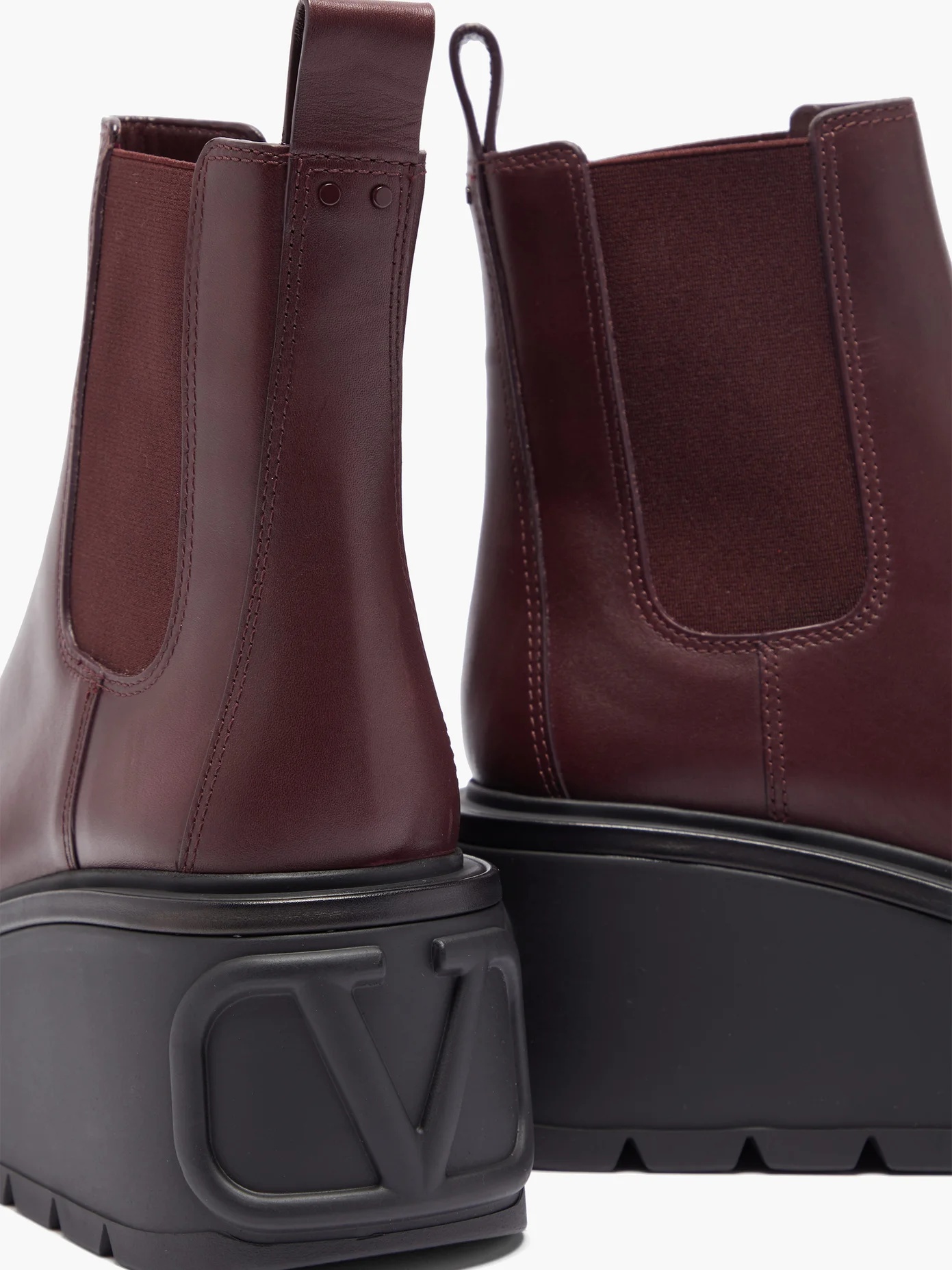 Uniqueform leather platform Chelsea boots - 6