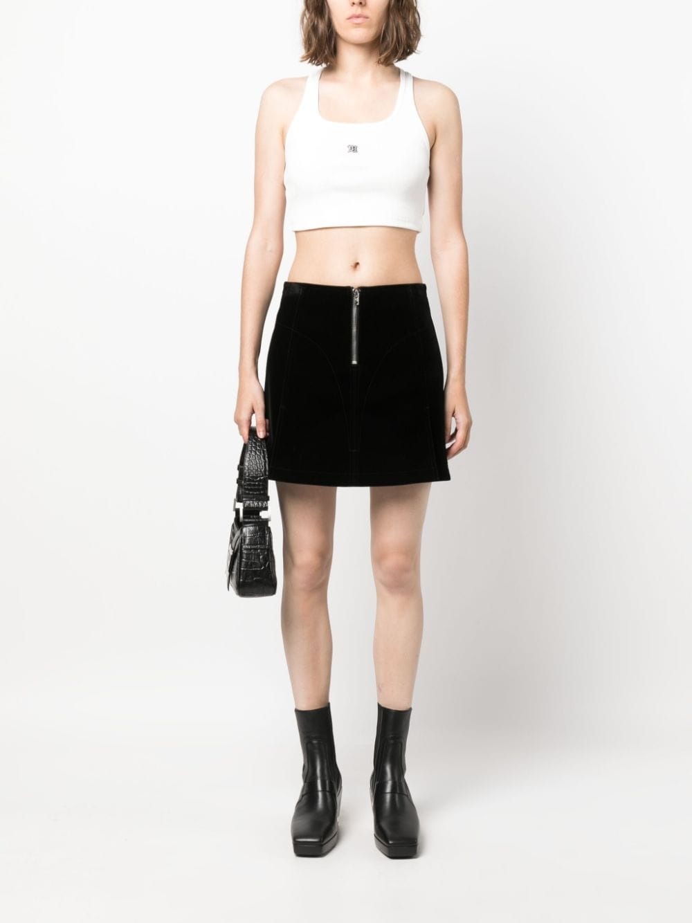 The M logo-embroidered top - 2