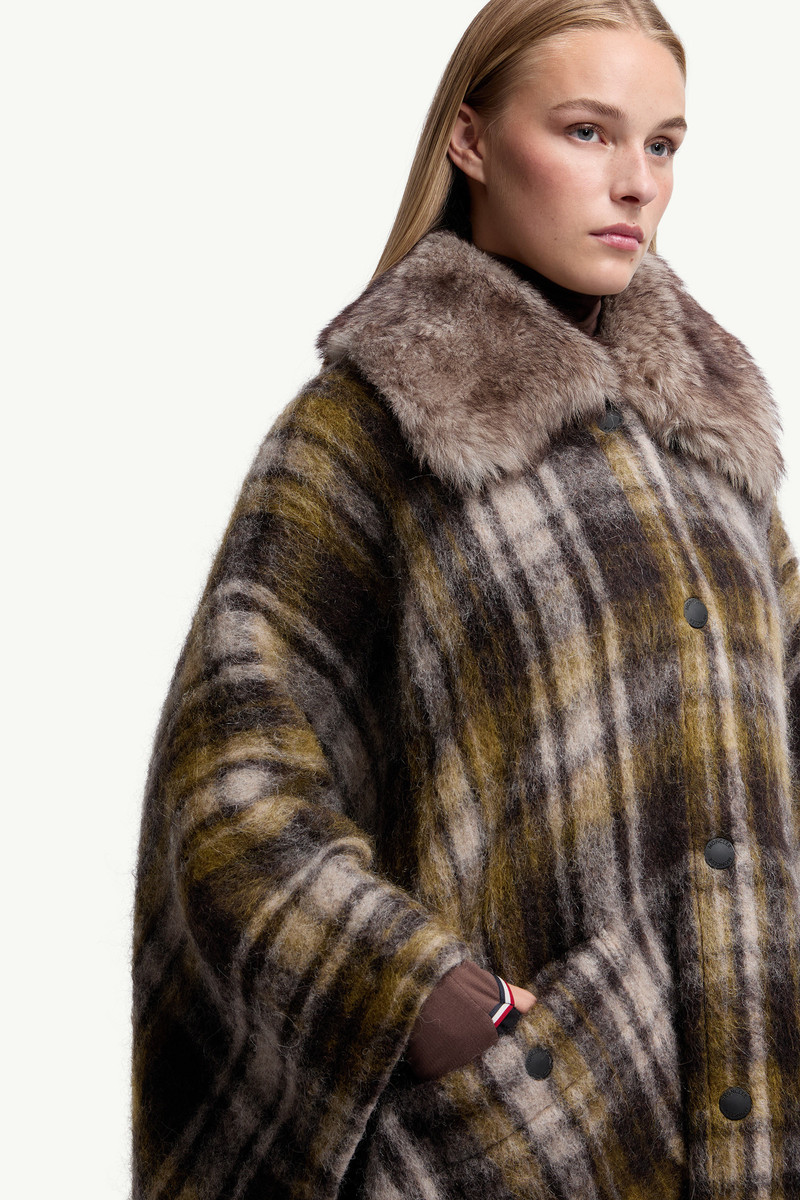 Mohair, Alpaca & Wool Blend Fringed Cape 6