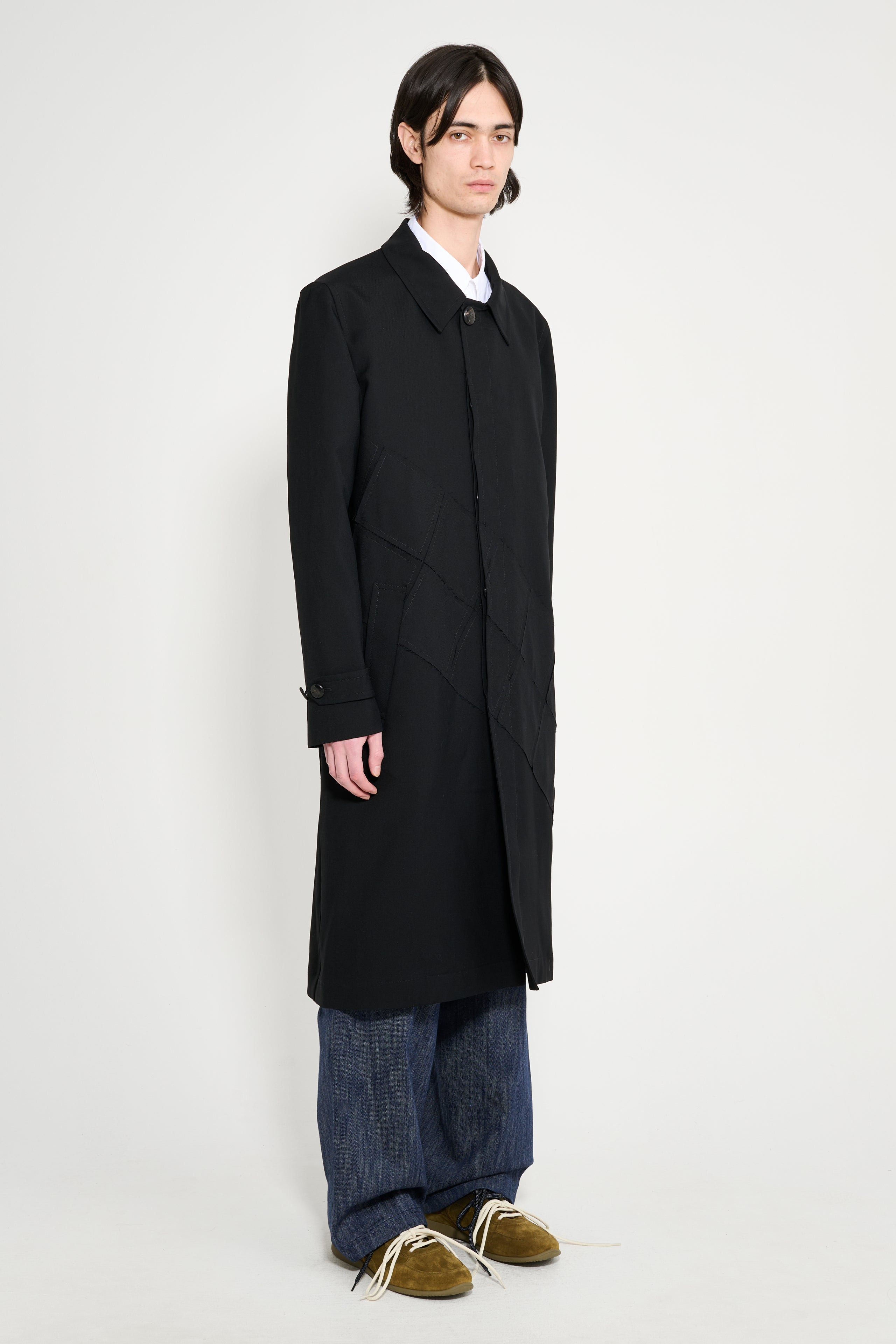 NAMACHEKO QUILT PATCHWORK COAT BLACK - 4