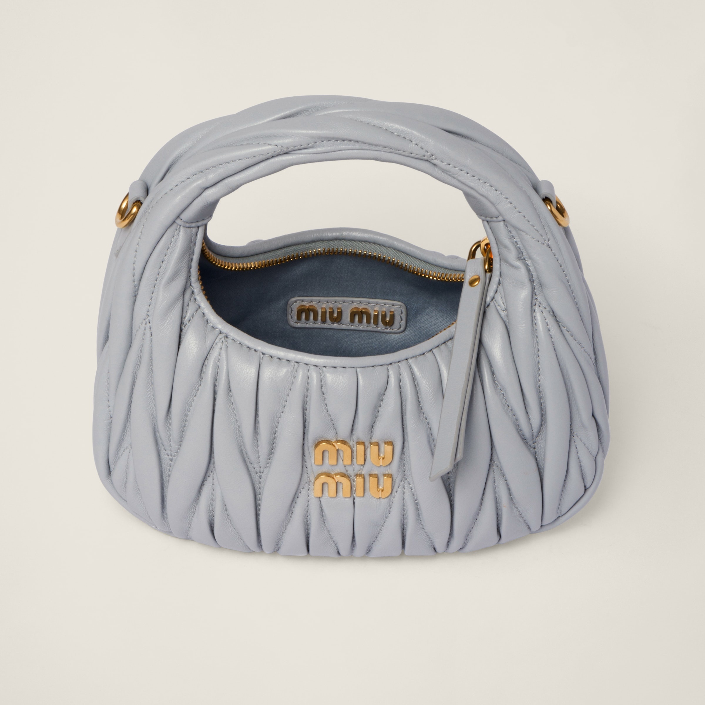 Wander matelassé nappa leather hobo mini-bag - 6