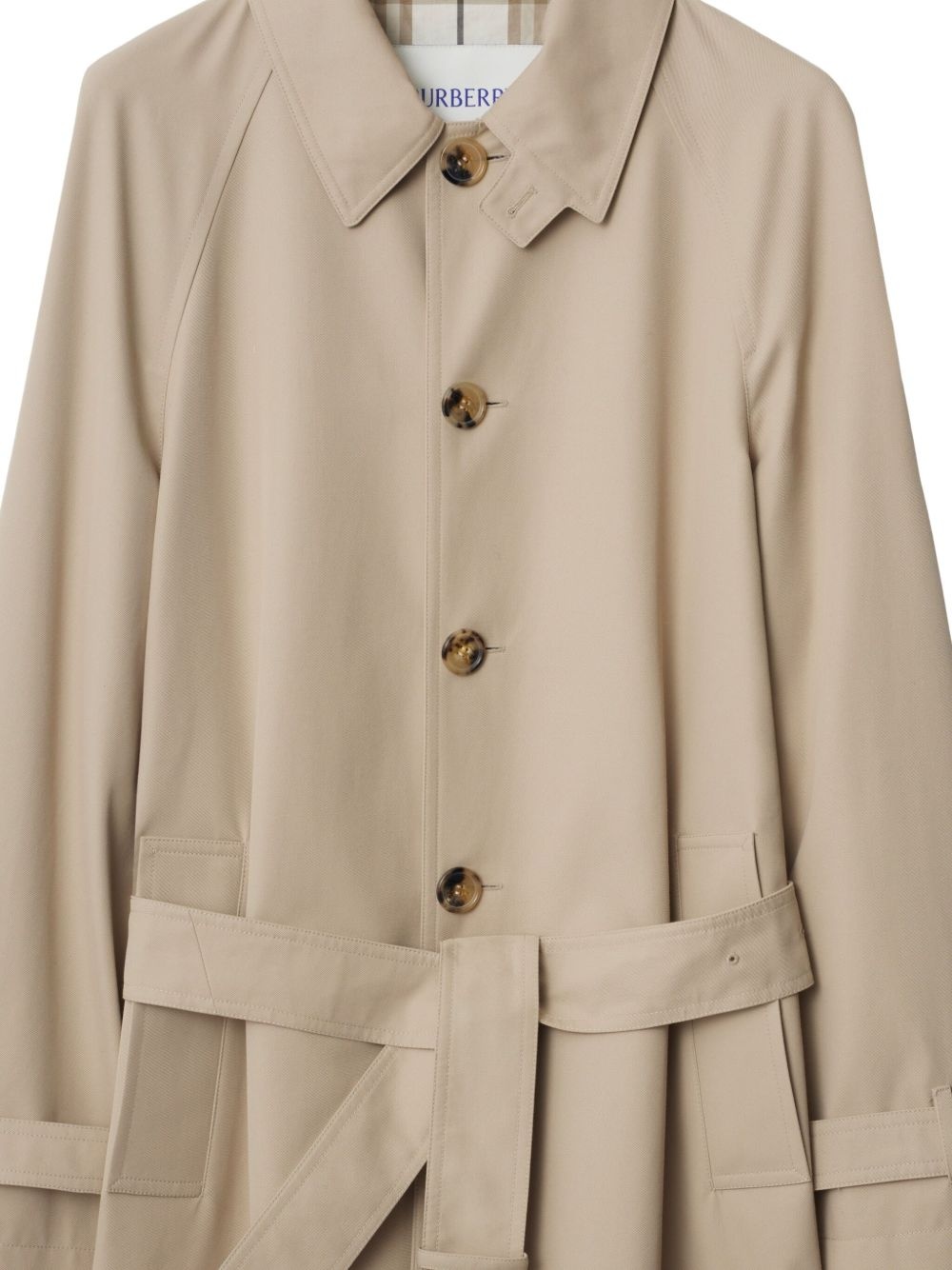 long-length trench coat - 2