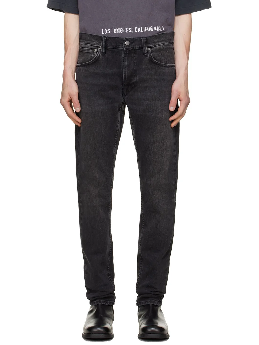 Black Lean Dean Jeans - 1