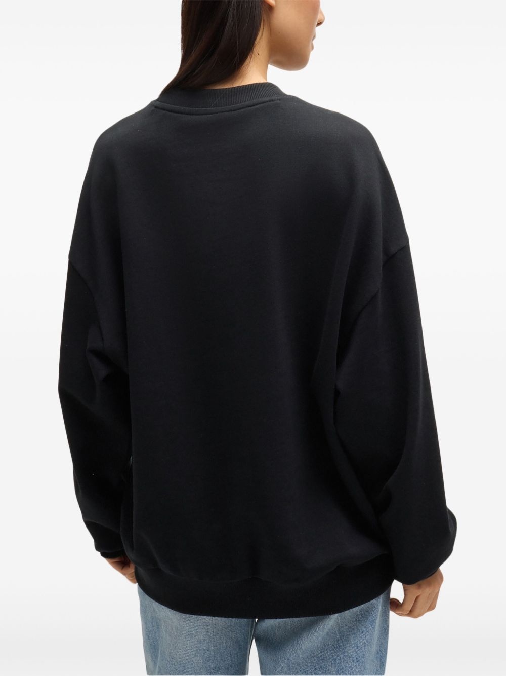 logo-print cotton sweatshirt - 5