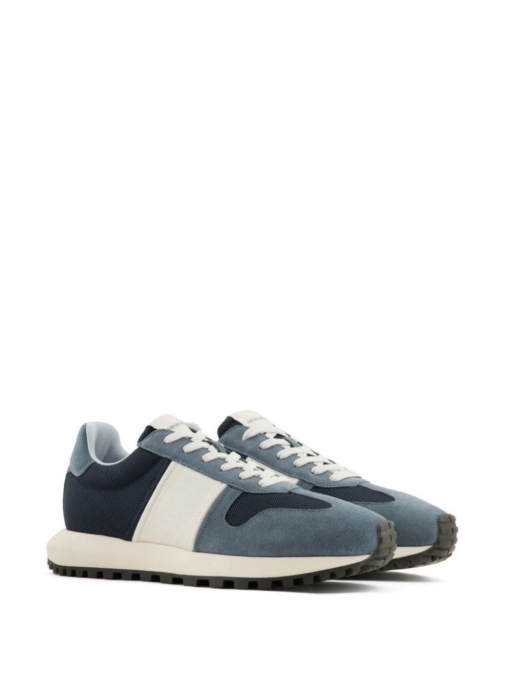 suede mesh sneakers - 3