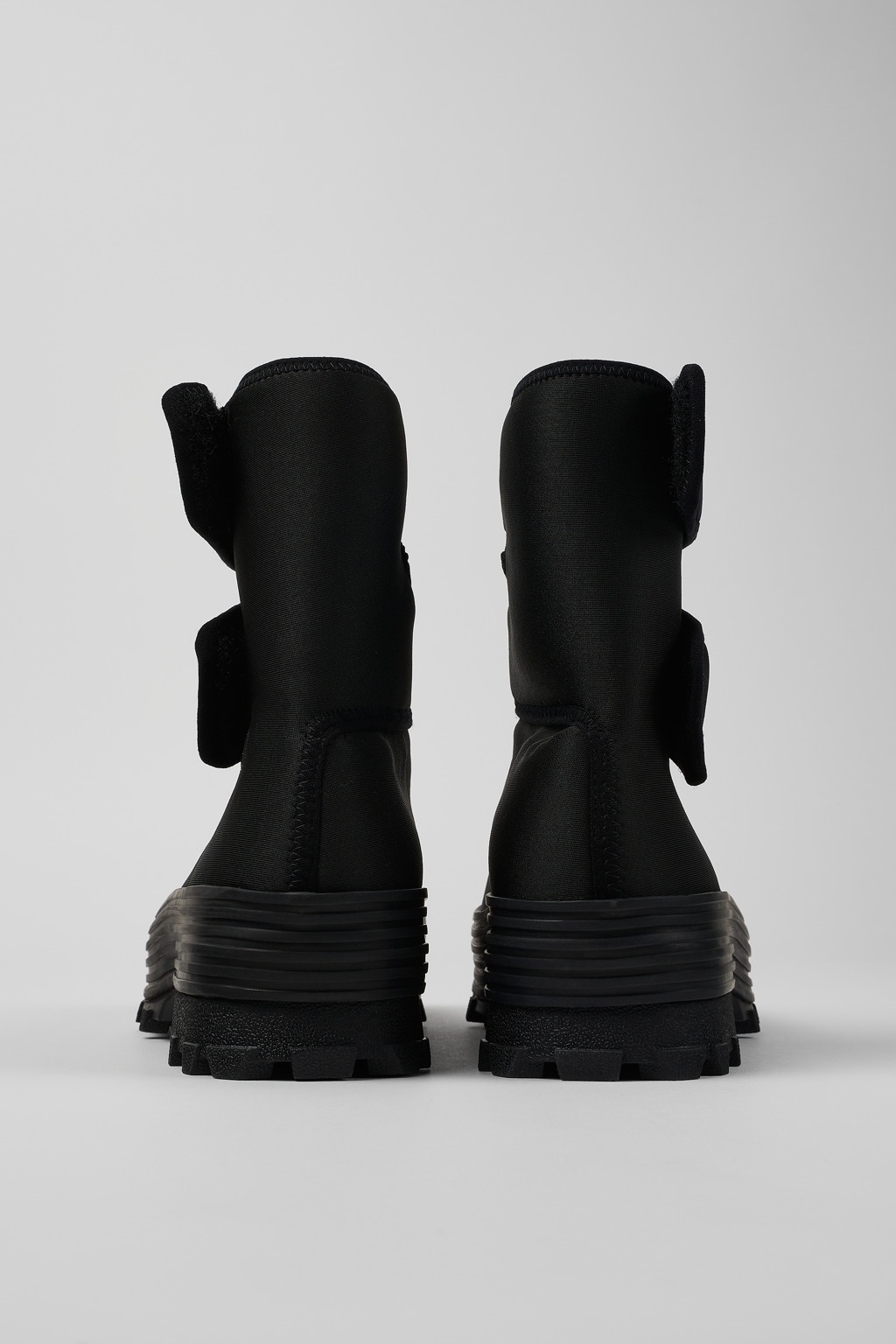 Black Textile Medium Boot - 3