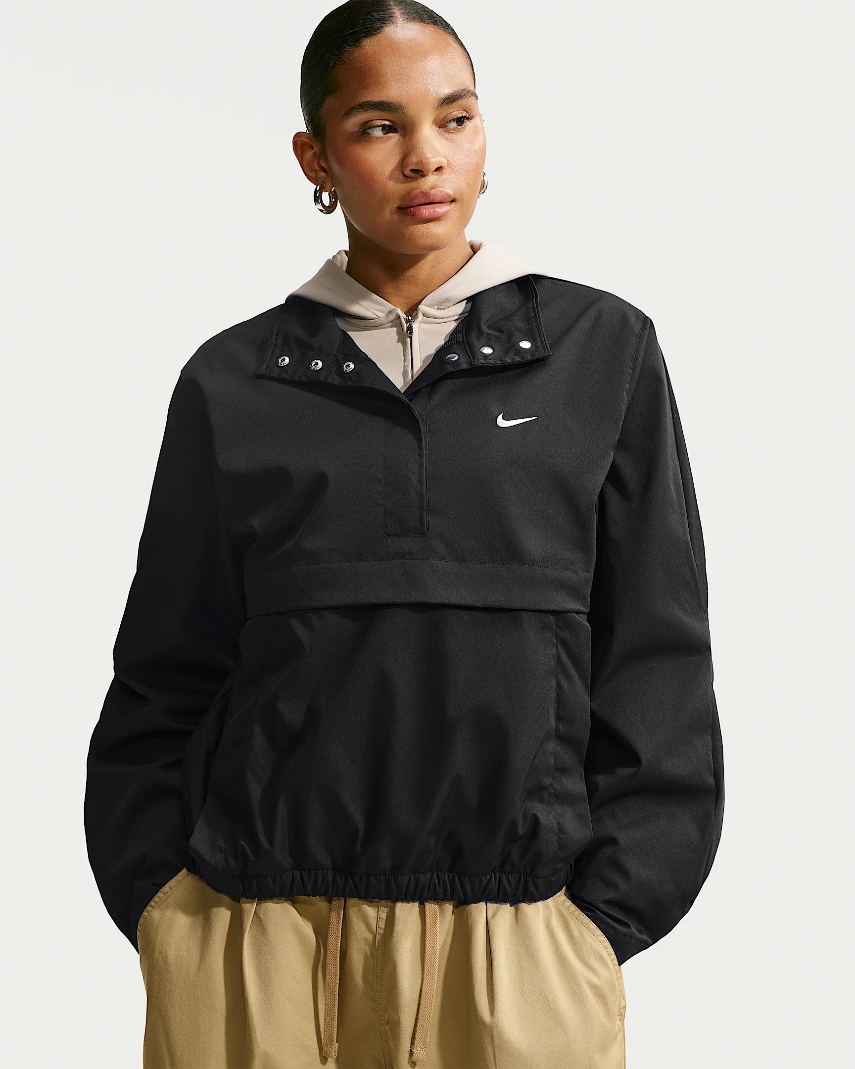 Nike Sportswear Women's Loose 1/4-Snap Jacket - 1