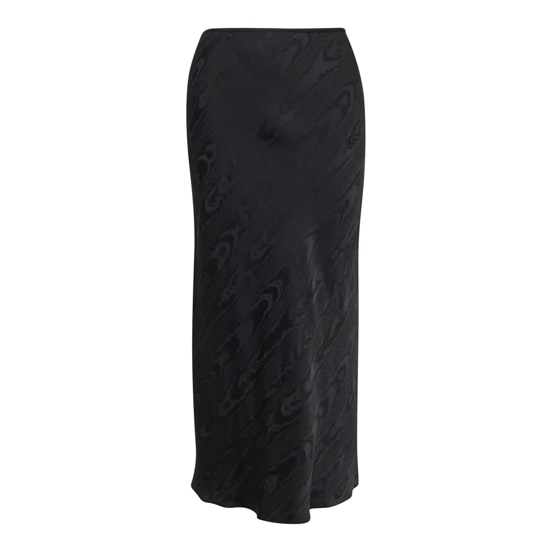 Floral Midi Bias Skirt - 1