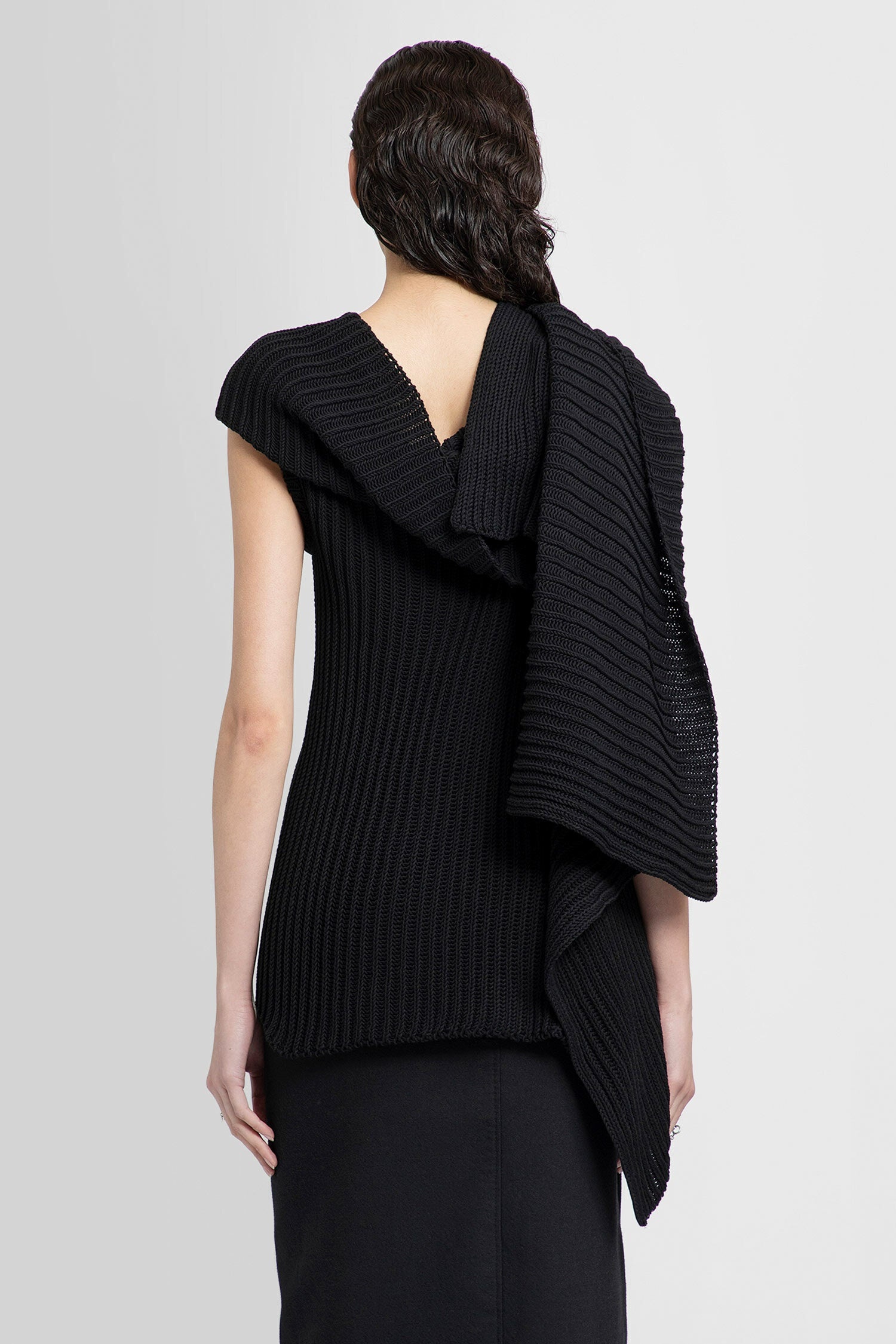 ANN DEMEULEMEESTER WOMAN BLACK TOPS - 3