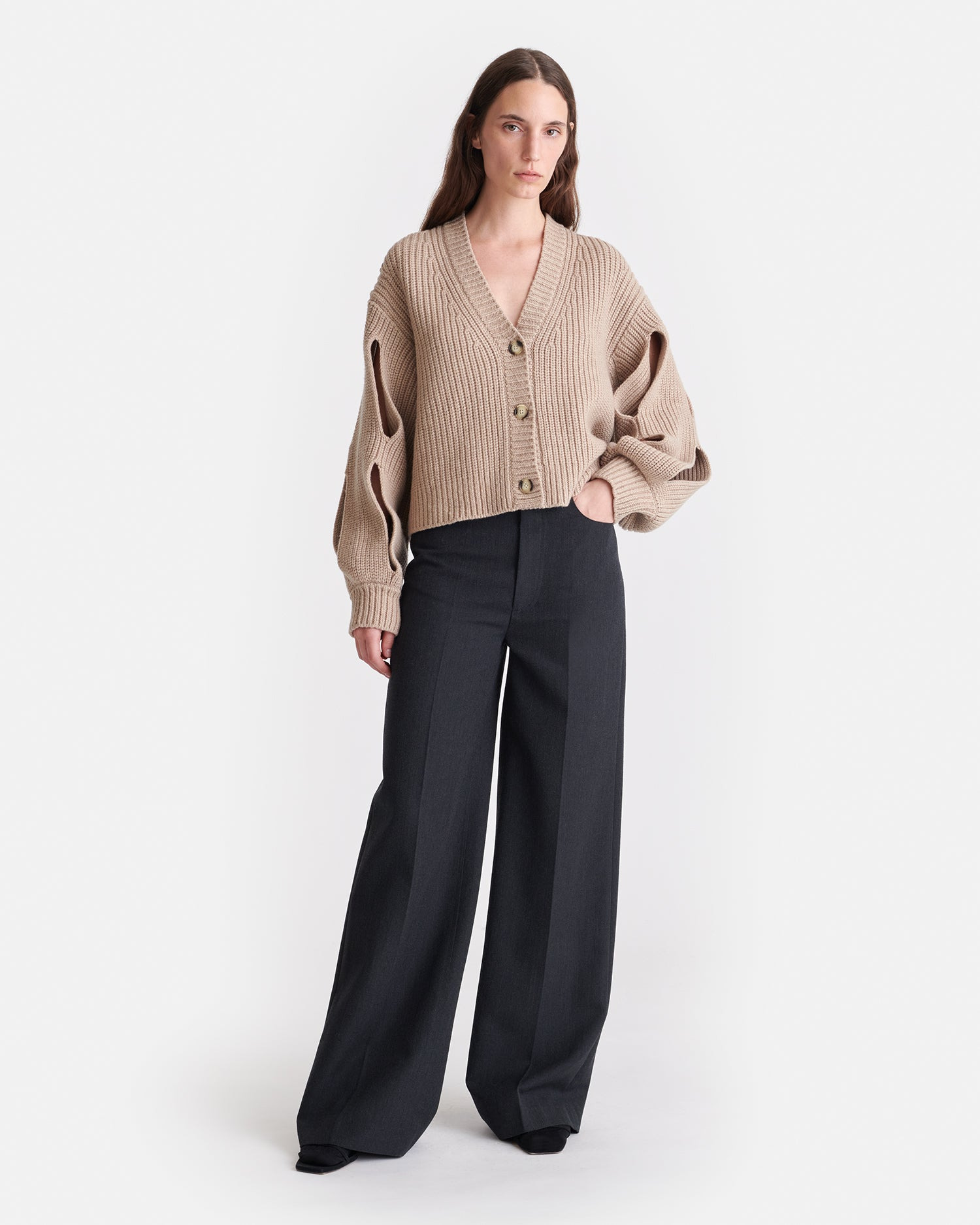 Cropped Cashmere-Blend Cardigan - 4