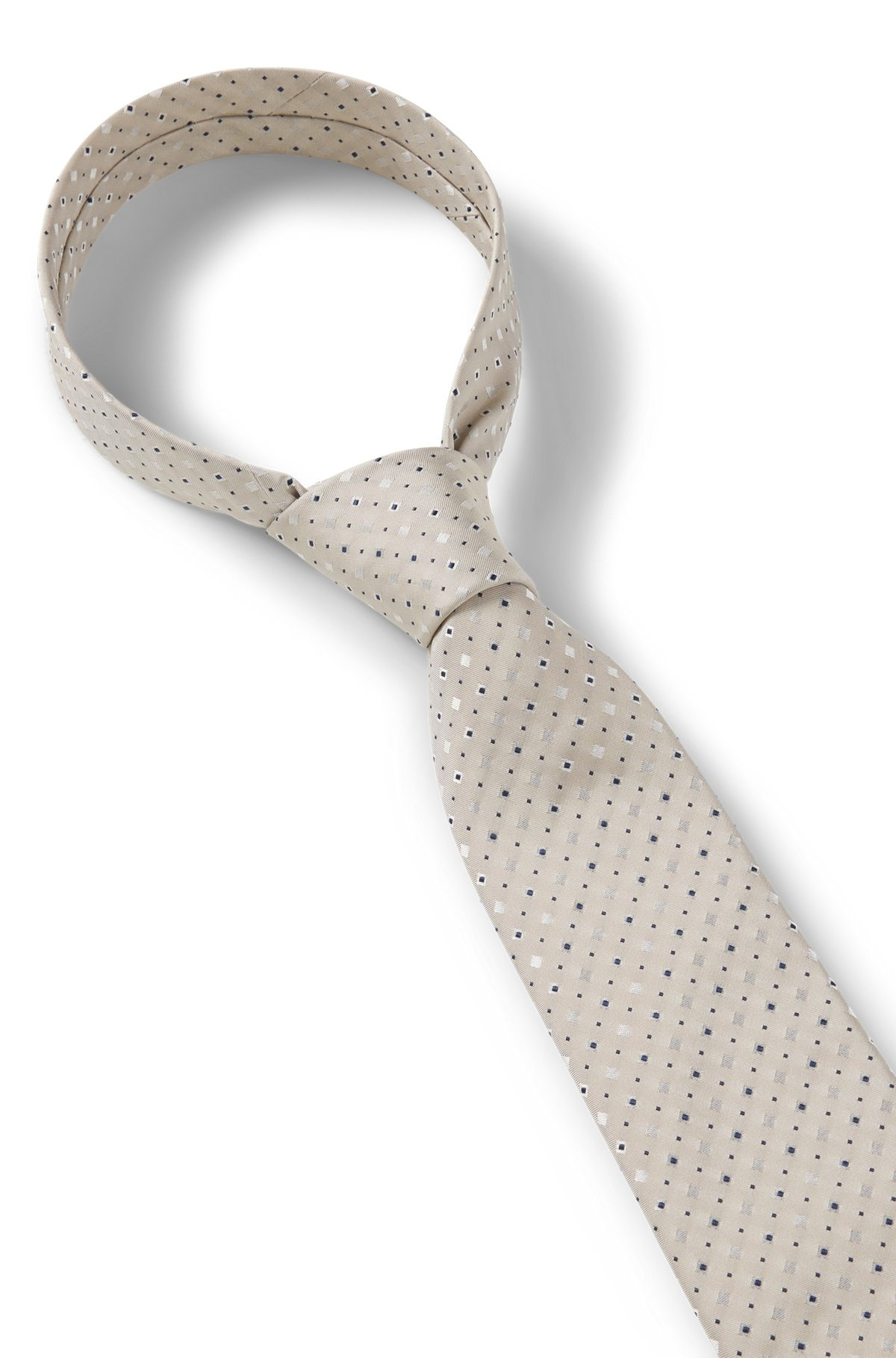 SILK-BLEND TIE WITH JACQUARD PATTERN - 6