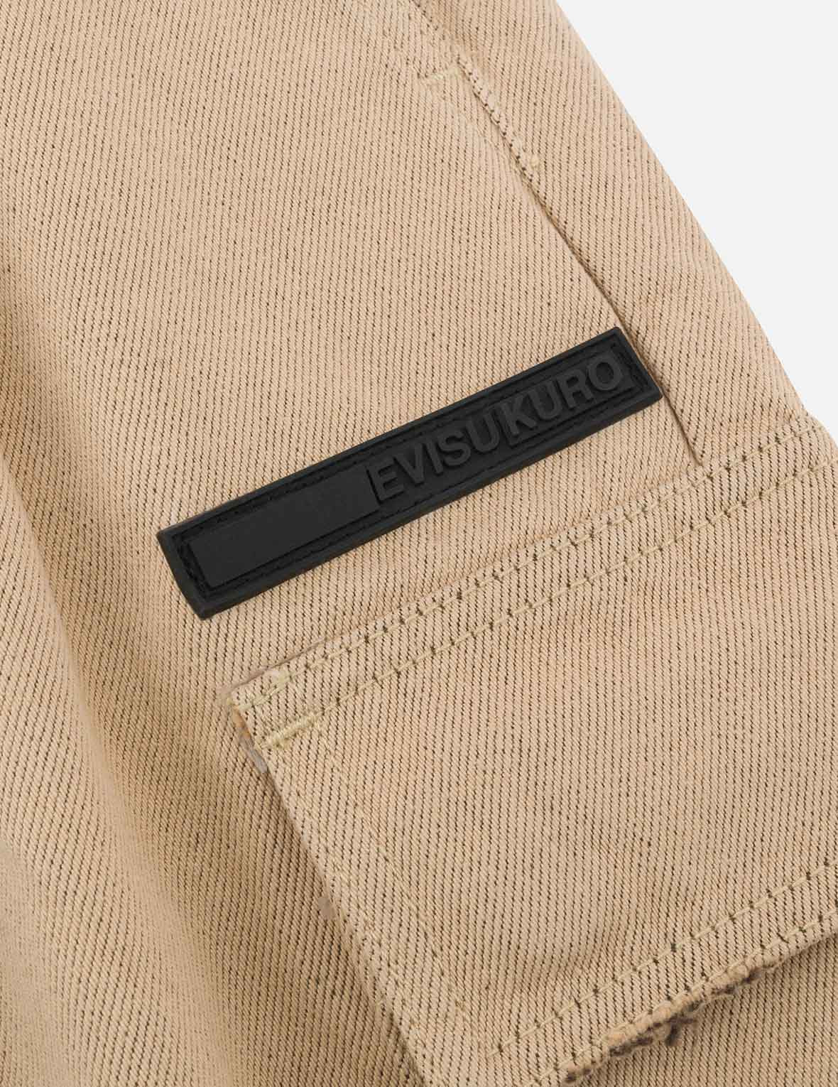 Two Tone Distressed Oversized Cargo Pants - 9