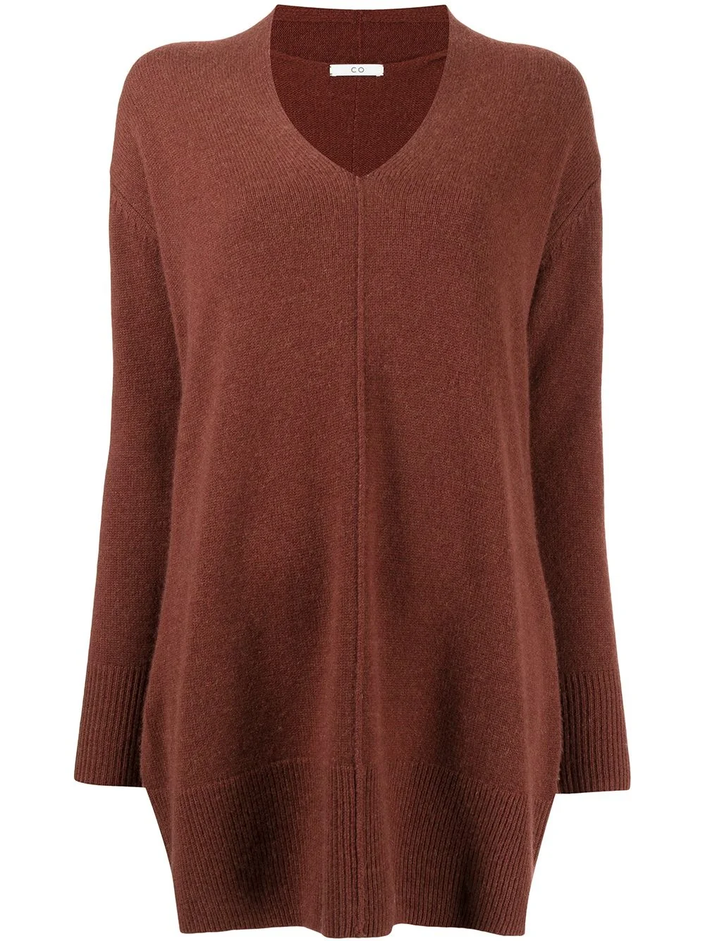 V-neck cashmere-knit top - 1