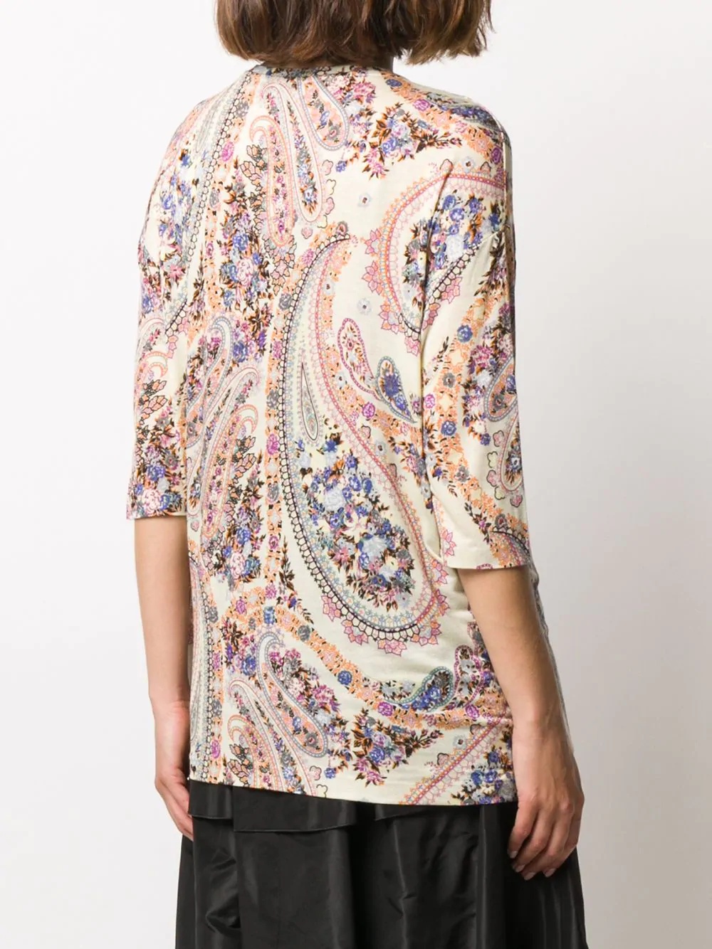 3/4 sleeves paisley top - 4