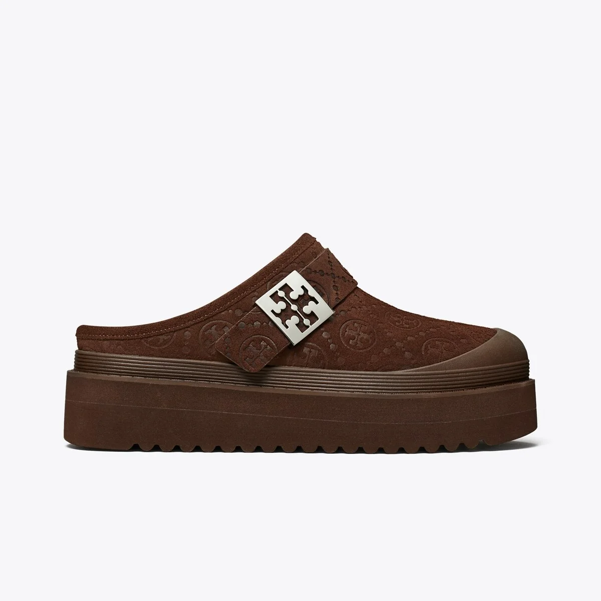 T Monogram Mellow Shearling Platform Mule - 1