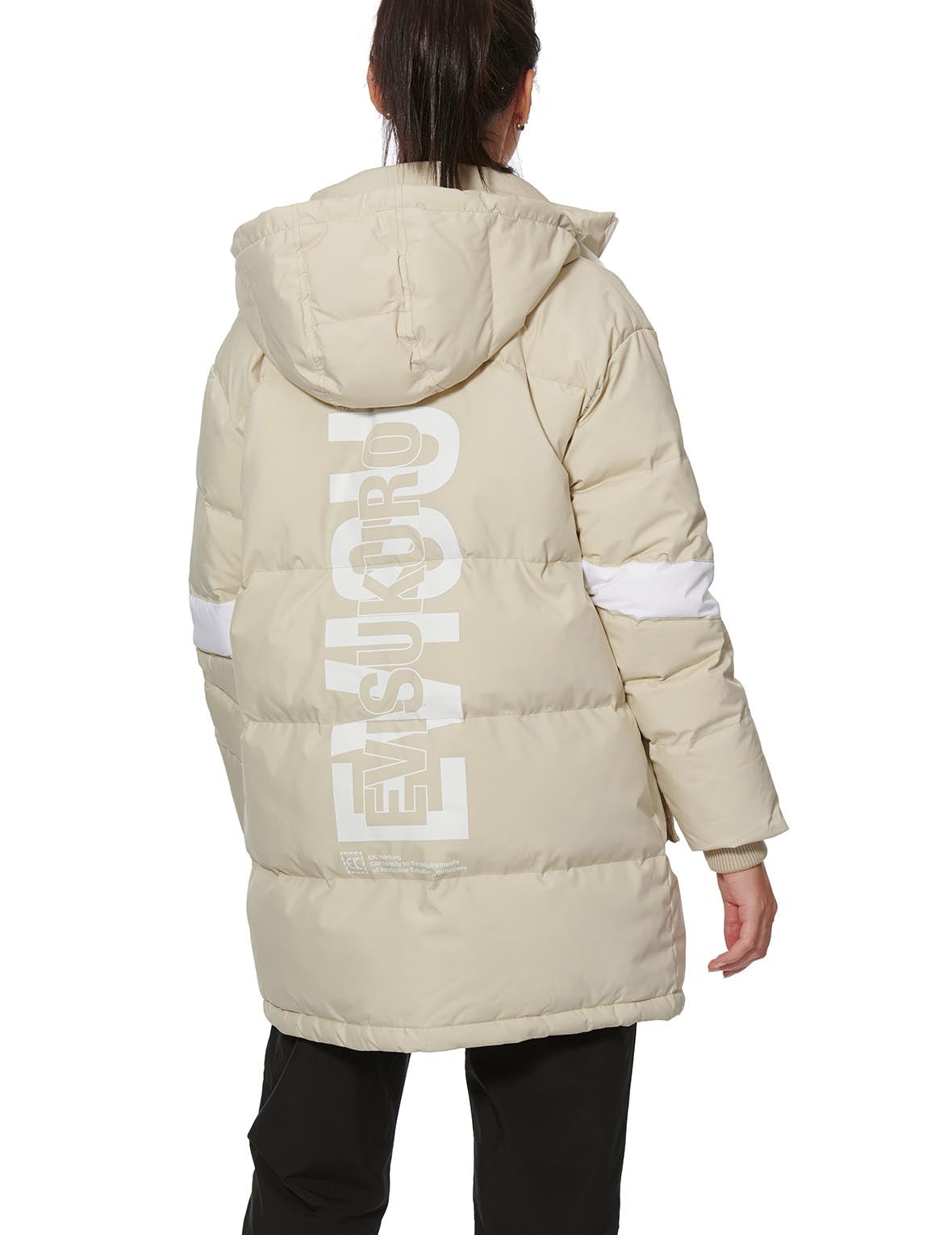 Logo Print Padded Coat - 7