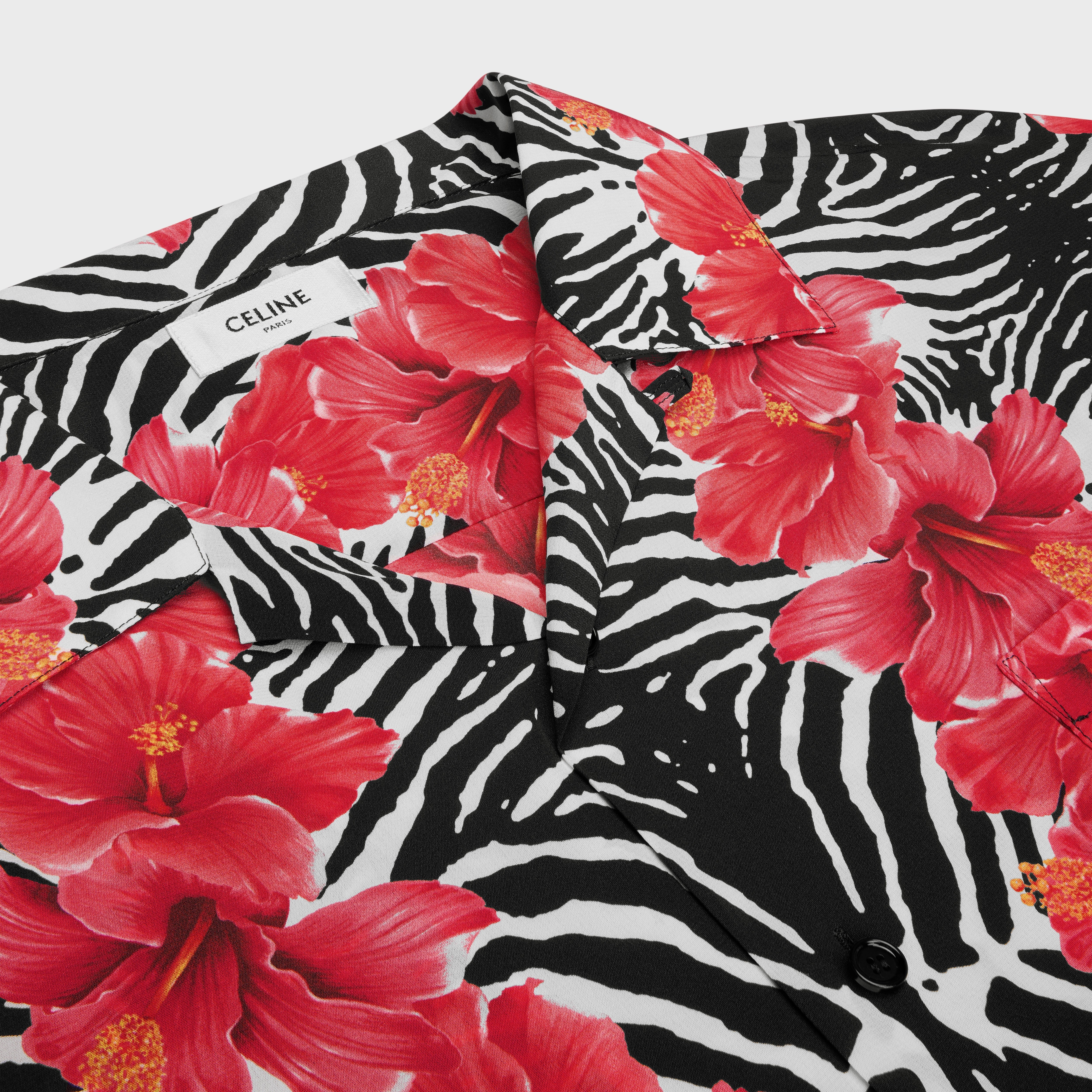 hawaiian shirt in crepe de chine - 3
