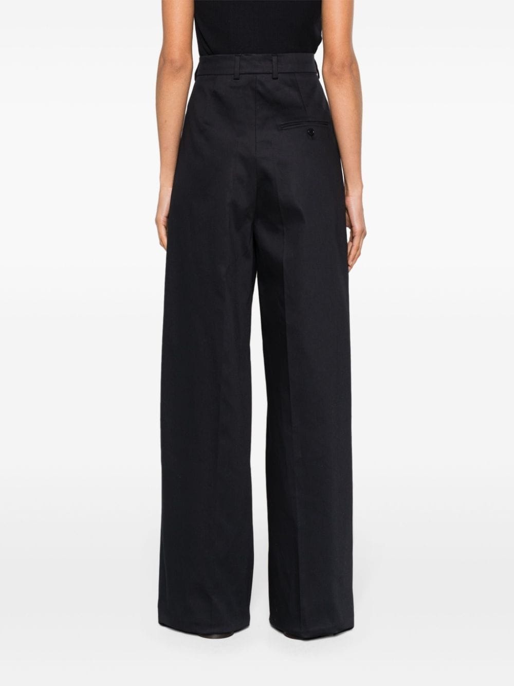 Fanfara layered wide-leg trousers - 4