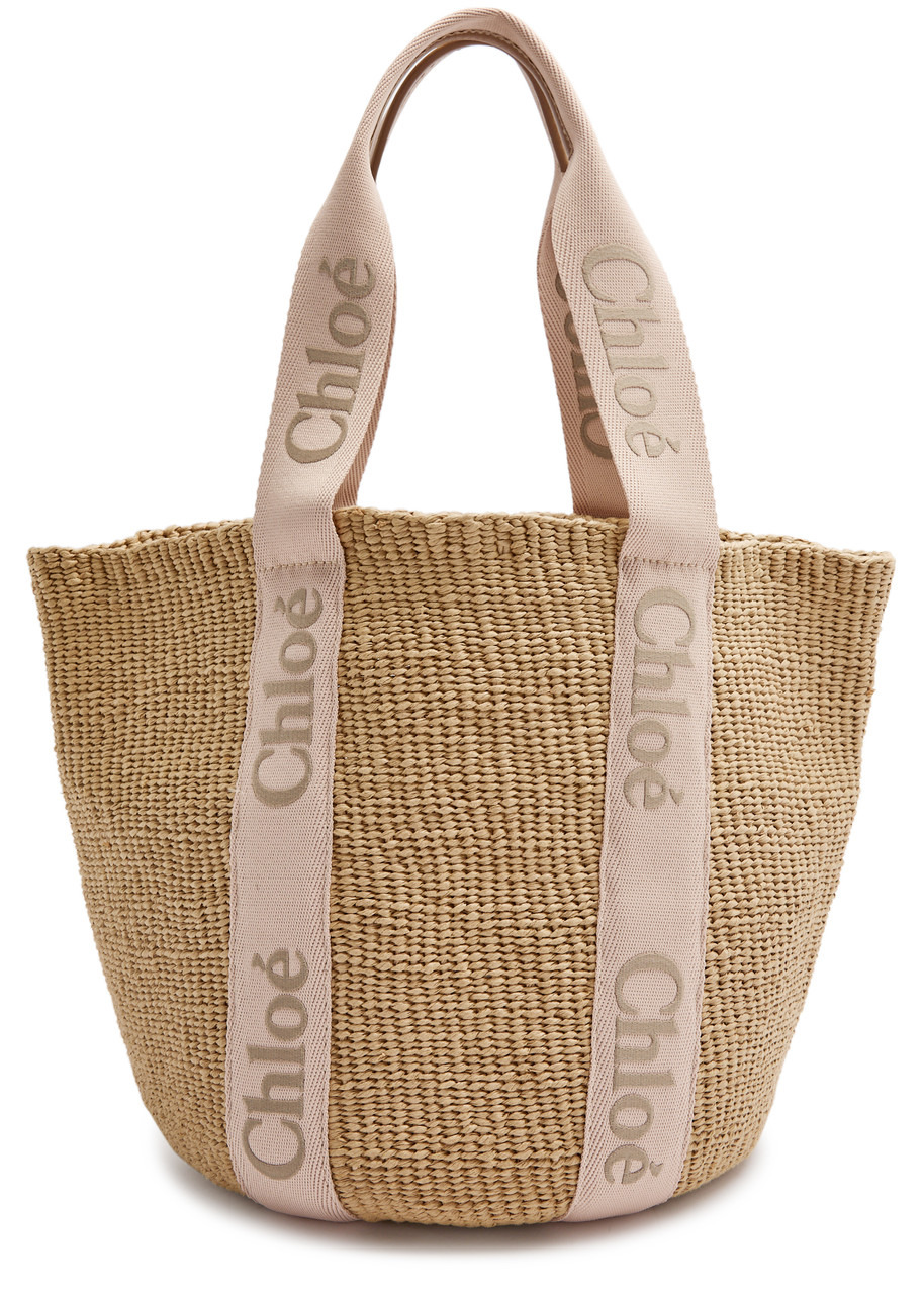 Chloe Woody Woven Raffia Basket bag - 1