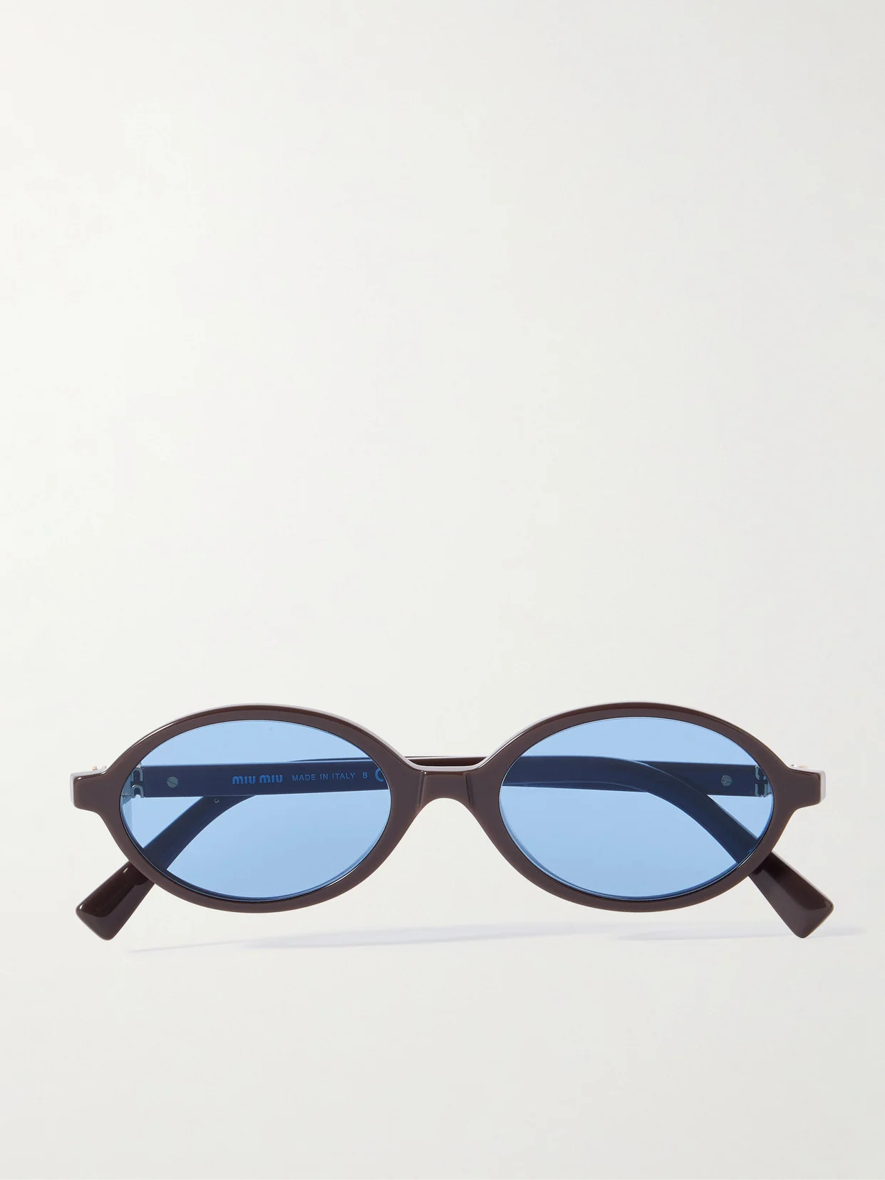 Oval-frame Acetate Sunglasses - 1