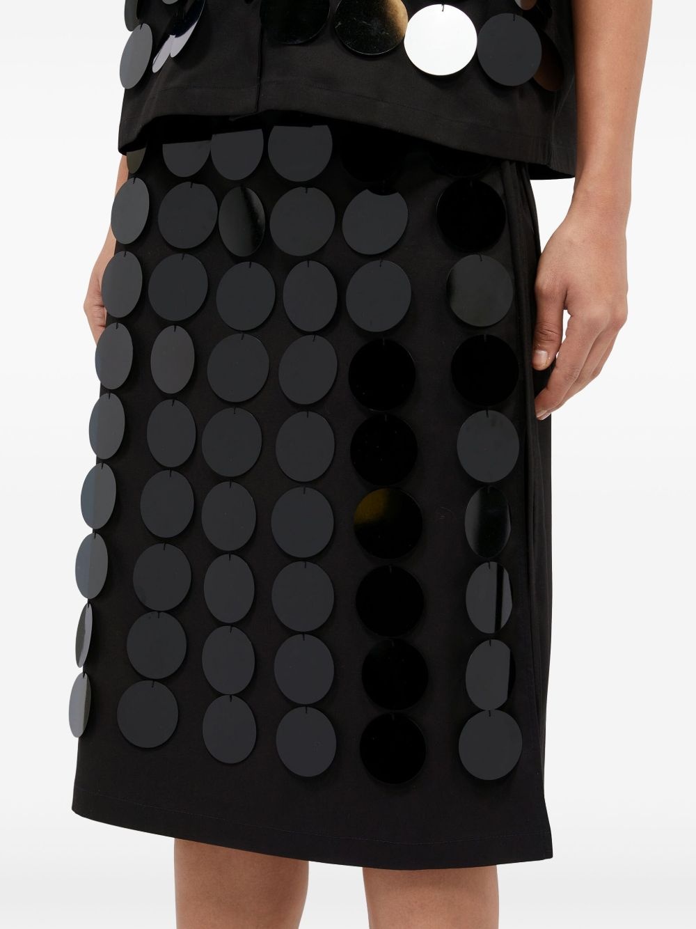 sequin-embellished midi skirt - 5