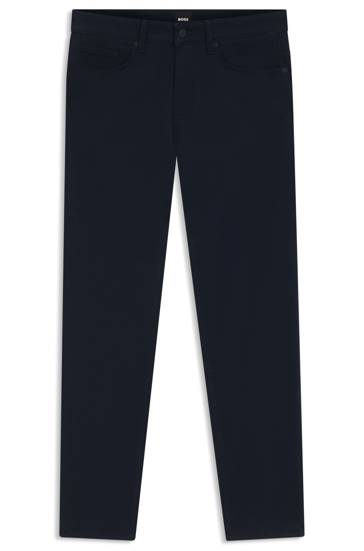 DELAWARE SLIM-FIT TROUSERS IN BRUSHED SATIN - 1